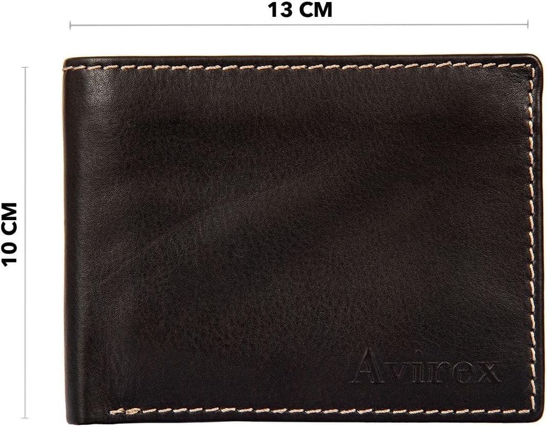 Avirex Austin Kollektion Geldbörse aus weichem Leder, für Herren, Braun