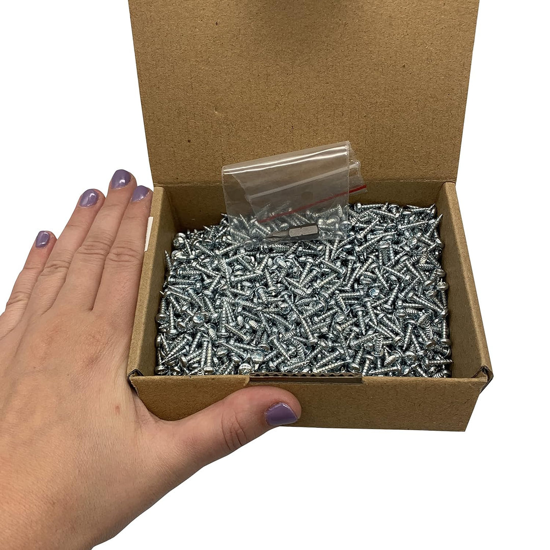 2000 Stück DIN 7981 Stahl verzinkt 3,0 x 12 mm Holzschrauben Spanplattenschrauben mit Flachkopf Univ