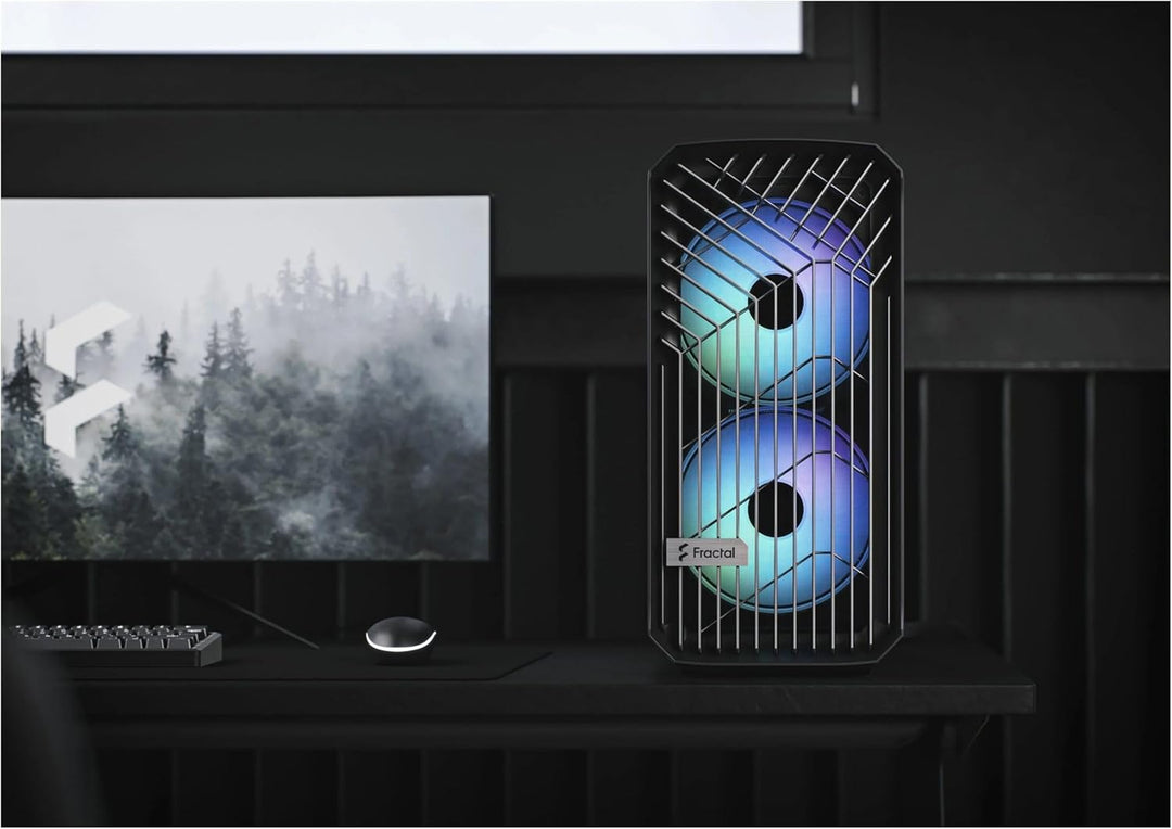 Fractal Design Torrent Compact RGB Black - Light Tint Tempered Glass Side Panels - Open Grille for M