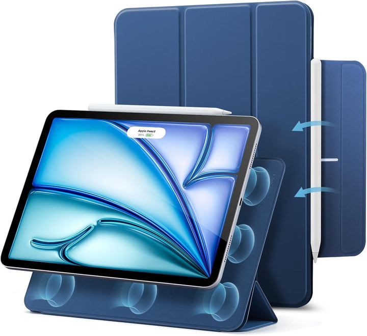 ESR Hülle für iPad Air 11 Zoll M2, iPad Air 6/5/4 (2024/2022/2020) 10,9 Zoll, Starke Magnetbefestigu