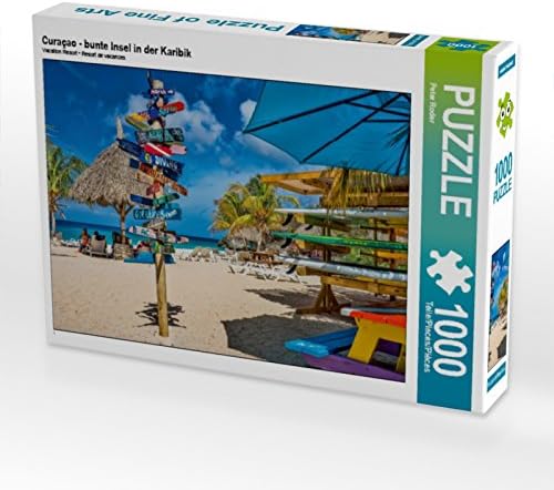 CALVENDO Puzzle Curaçao - Bunte Insel in der Karibik 1000 Teile Lege-Grösse 64 x 48 cm Foto-Puzzle B