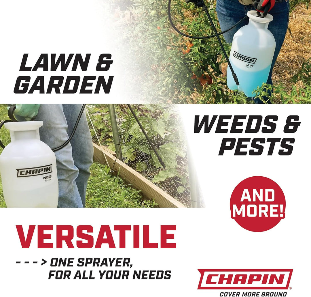 Chapin 20003 Made in USA 3 Gallonen Rasen- und Gartenpumpen-Drucksprüher, zum Sprühen von Pflanzen,