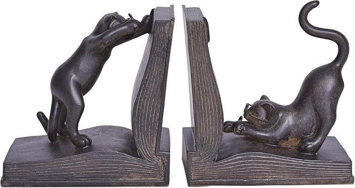 Buchstützen Katzen Kätzchen Cat Figuren Ständer DVD Tiere Buchhalter Bücherregal CW035 Palazzo Exclu