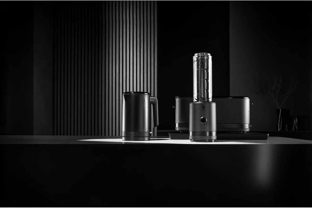 WMF Küchenminis Smoothie-to-go, Mini Standmixer mit zwei Mix-/Trinkbehältern 0,6l, Mixer Hochleistun