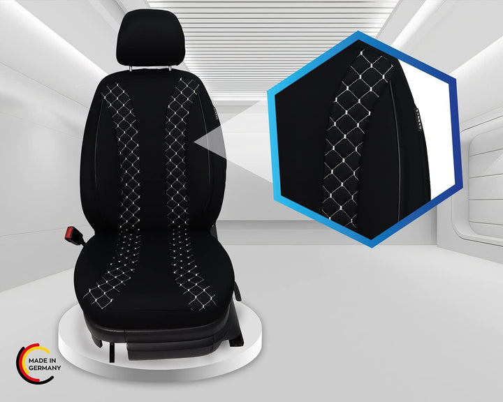 BREMER SITZBEZÜGE Mass Auto Schonbezüge kompatibel mit VW Passat B7 3C Fahrer & Beifahrer Set ab 201