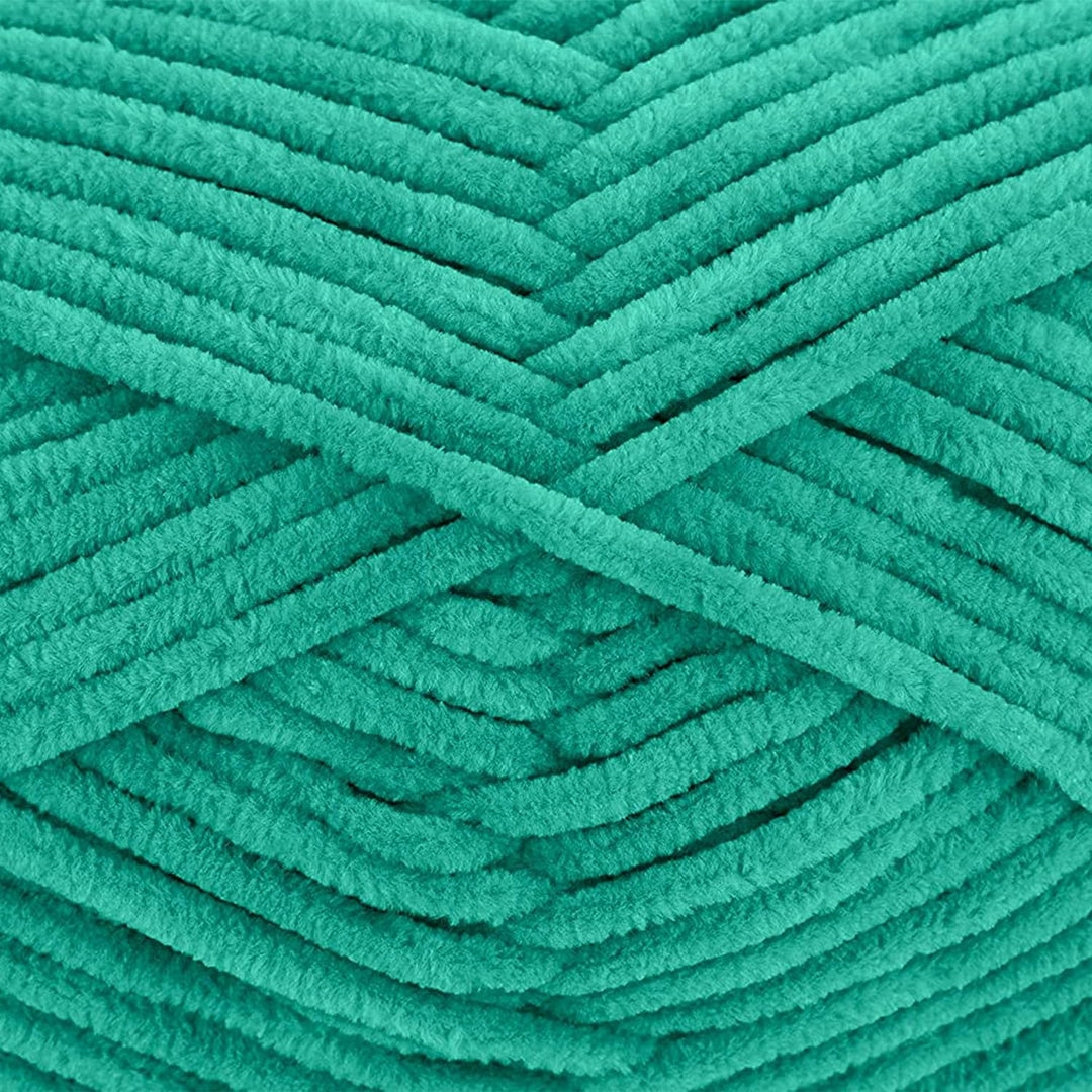 Gründl Funny uni Strick- & Häkelgarn (samtartiges Chenille-Garn aus 100% Polyester, 10 x 100 g / 120