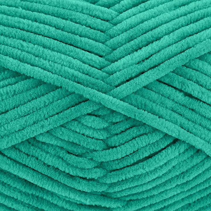 Gründl Funny uni Strick- & Häkelgarn (samtartiges Chenille-Garn aus 100% Polyester, 10 x 100 g / 120