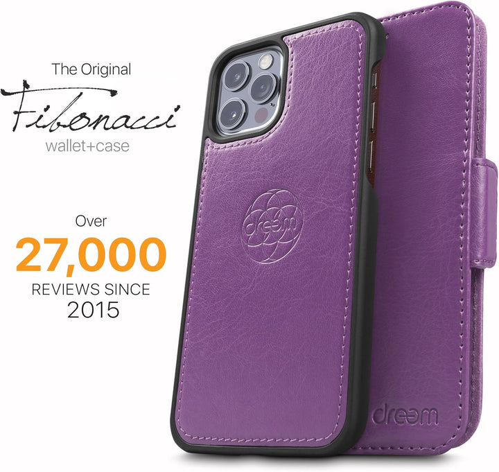 Dreem Fibonacci 2in1 Handyhülle Flipcase für iPhone 12 & 12 Pro | Magnetisches iPhone Case | TPU Etu