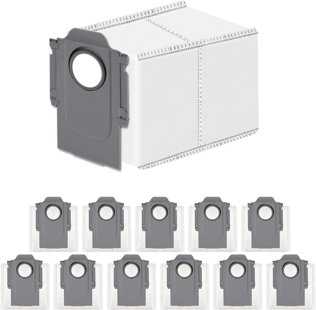 12 Stück Staubbeutel Zubehör für Roborock S8 MaxV Ultra/Q Revo/Qrevo Pro/Qrevo MaxV Saugroboter, 2,7