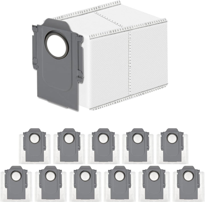 12 Stück Staubbeutel Zubehör für Roborock S8 MaxV Ultra/Q Revo/Qrevo Pro/Qrevo MaxV Saugroboter, 2,7