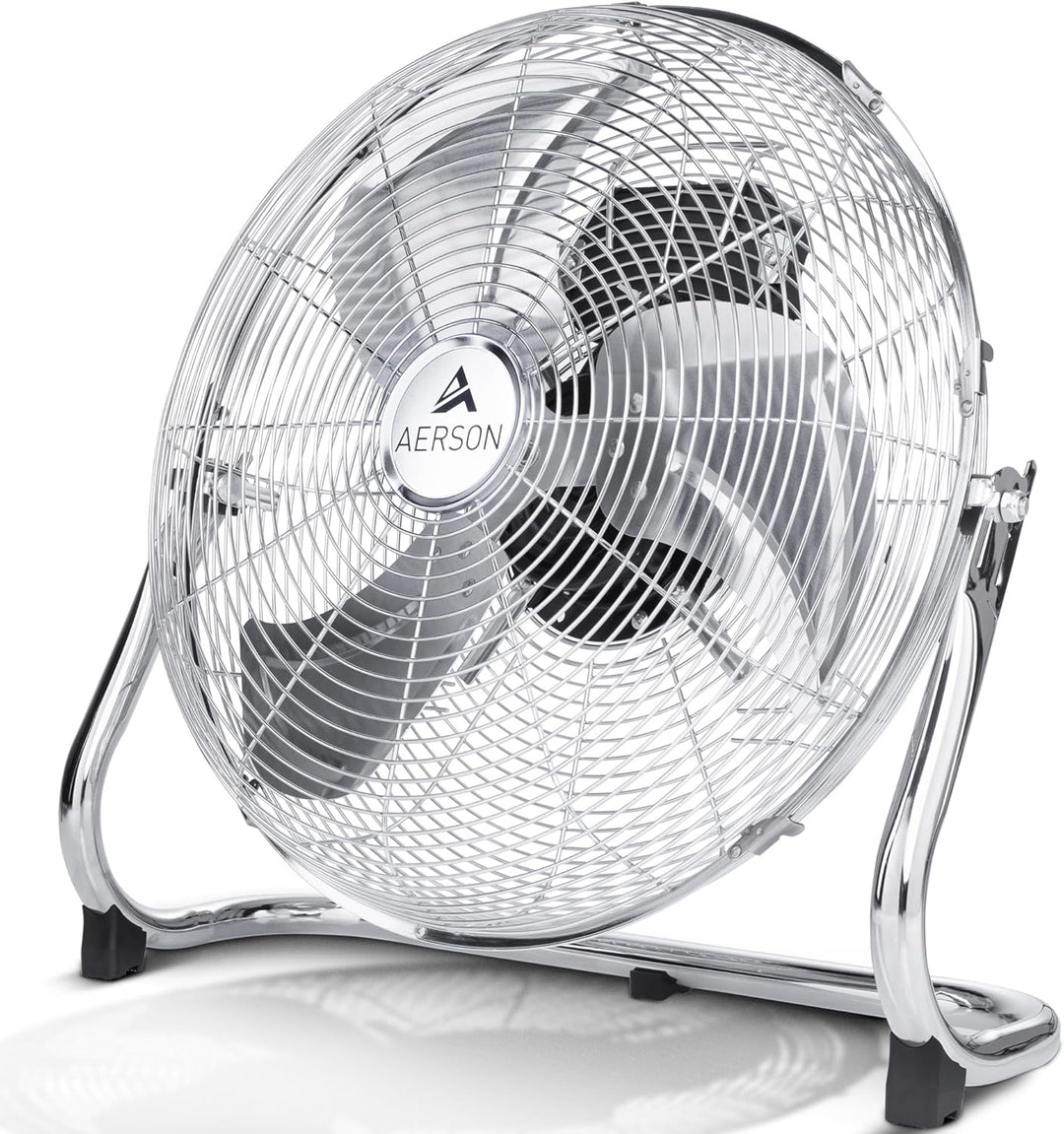 TRESKO AERSON Bodenventilator 30cm | Windmaschine mit 3-Leistungsstufen 55W | Standventilator Ventil