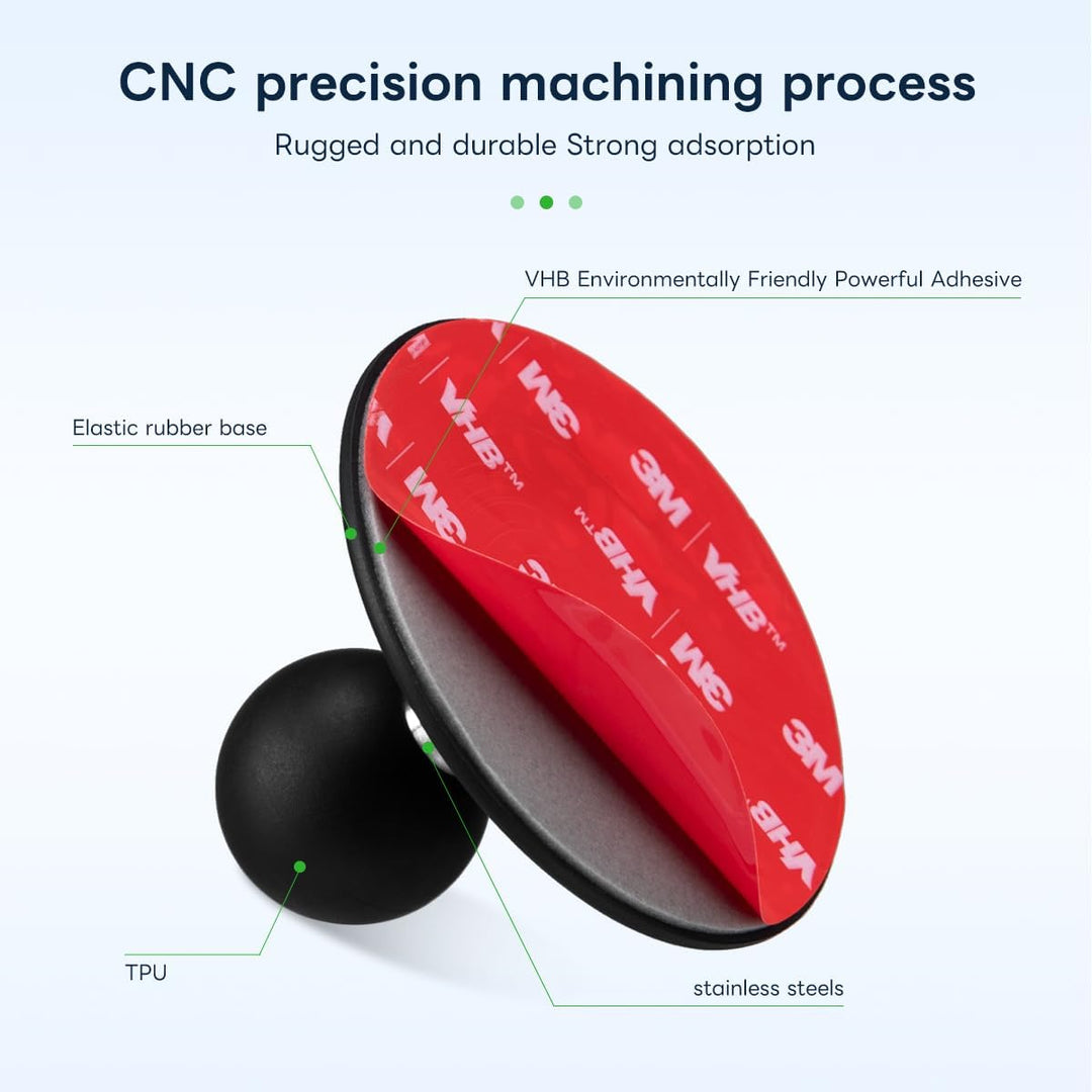 FANAUE 1 Zoll Kugelkopf Magnetständer Halterung Kompatibel mit RAM Mount B Grösse Doppelsockelarm, 1
