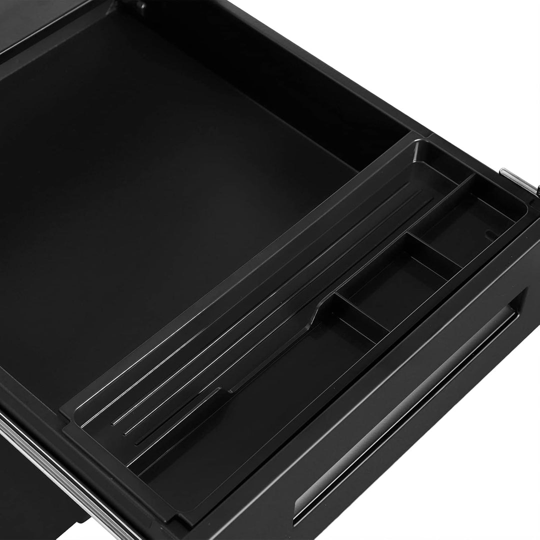 WOLTU Rollcontainer Metall, Mobiler Aktenschrank Büroschrank mit 3 Schubladen Bürocontainer, abschli