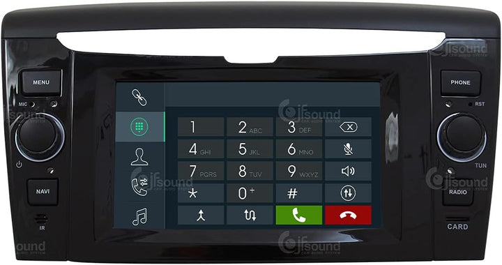 Costum fit Autoradio für Lancia Ypsilon Android GPS Bluetooth WiFi Dab USB Full HD Touchscreen Displ