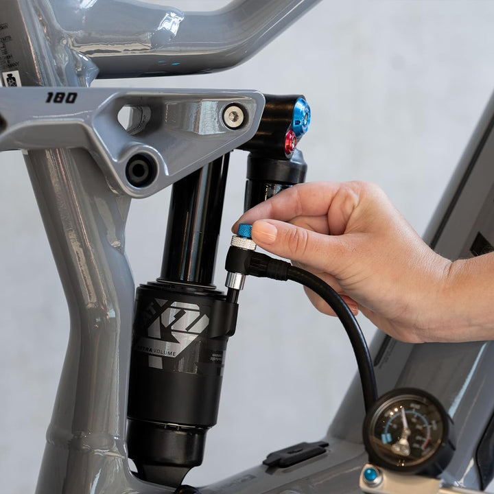 XLC Suspension Pumpe HighAir Pro PU-H03 - Präzise Federungseinstellungen für dein Bike, PU-H03, Silb