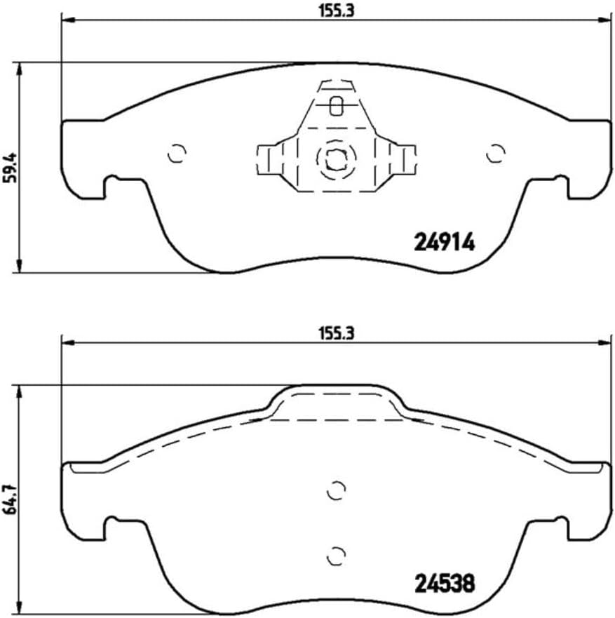 BREMBO P 68 050X Bremsbeläge