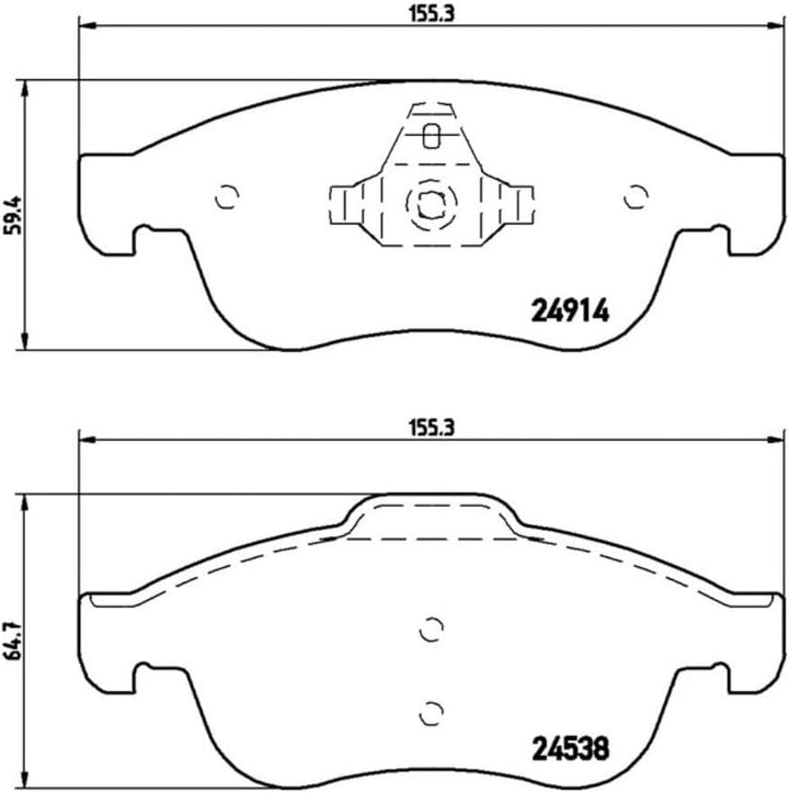 BREMBO P 68 050X Bremsbeläge