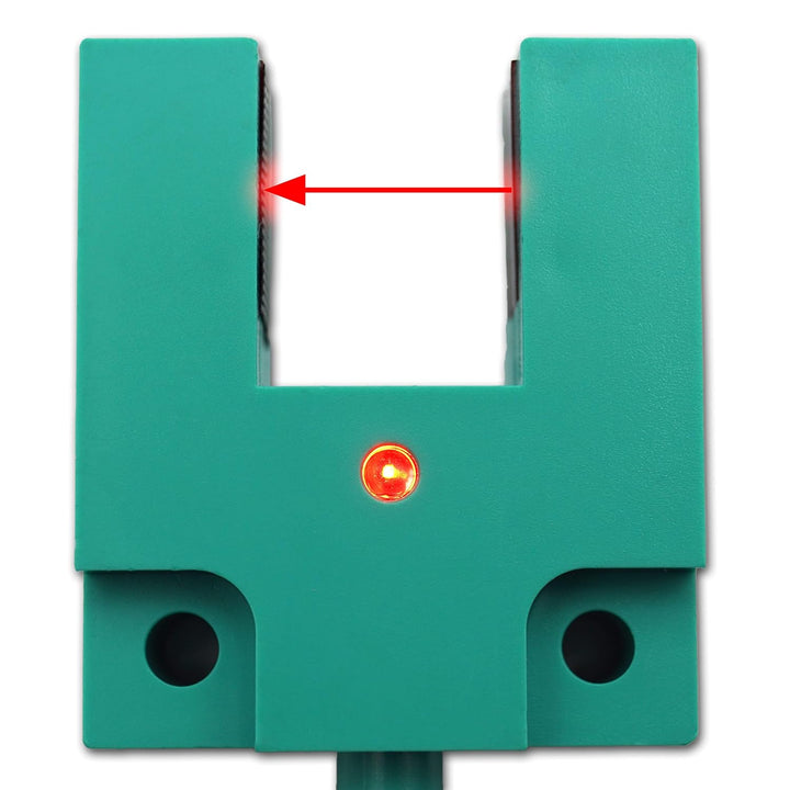 Gabellichtschranke 6 bis 36 Volt NO NPN Erfassungsbereich 15mm U-Lichtschranke Lichtsensor (15mm - N