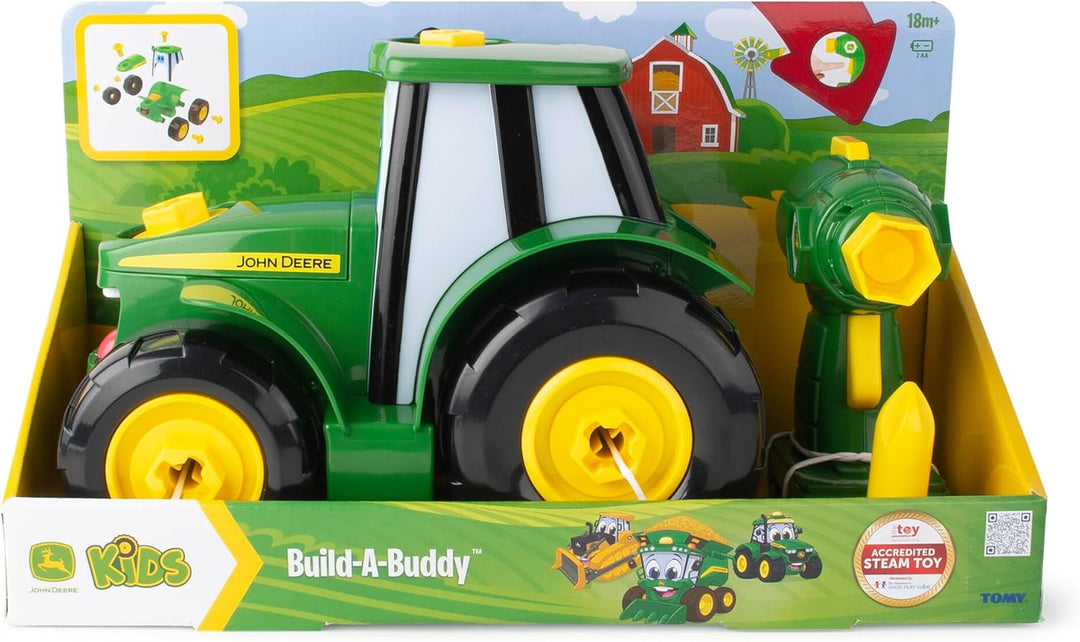John Deere 46655 Bau-Ihr-Ihnen-Johnny-Traktor, Kinder Traktor zum Selbstbauen, Hochwertiger für Kind