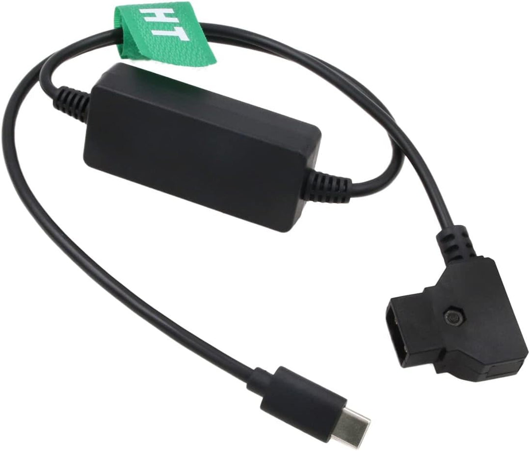 HangTon 65W 5V 9V 12V 20V 3A Stromkabel P-TAP D-Tap auf USB Typ C Schnellladung 61 Zoll für Telefon