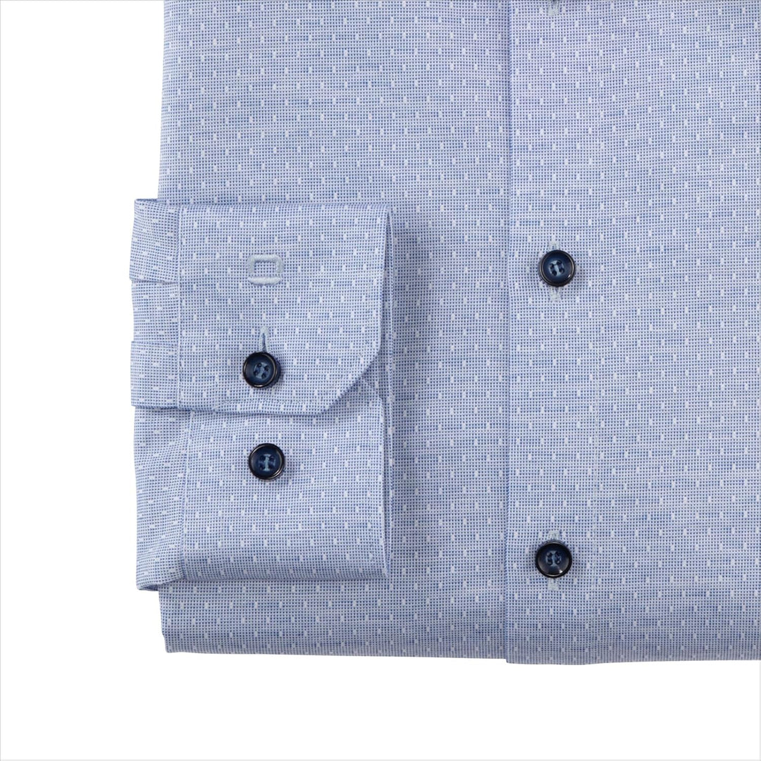 OLYMP Herren Businesshemd Langarm No. Six 24/Seven,Twill,super Slim,Modern Kent 38 Royal 19, 38 Roya