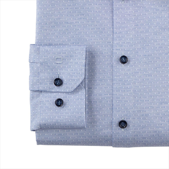 OLYMP Herren Businesshemd Langarm No. Six 24/Seven,Twill,super Slim,Modern Kent 38 Royal 19, 38 Roya