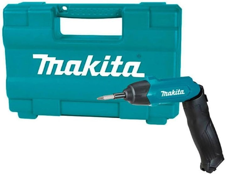Makita DF001DW Akku-Knickschrauber mit integriertem Akku inklusiv Zubehör-Set im Transportkoffer, 30