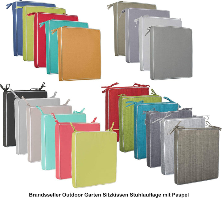 Brandsseller Outdoor Sitzkissen Kissen Dekokissen - Schmutz- und Wasserabweisend - 220 gr. Füllung -