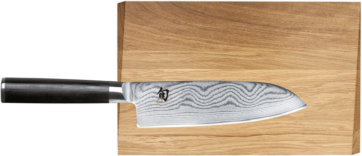 KAI Shun Classic Set-W16 DM-0702 Santoku + Schneidebrett Eiche Set