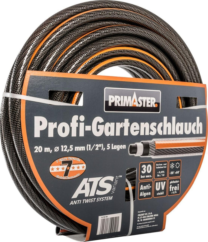 Primaster Gartenschlauch Profi 20 m Ø 12,5 mm (1/2 Zoll) Wasserschlauch Schlauch