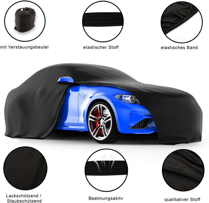 LST Autoabdeckung Indoor – lackschonende und Dehnbare Autogarage. Car Cover Innenbereich für Autohäu