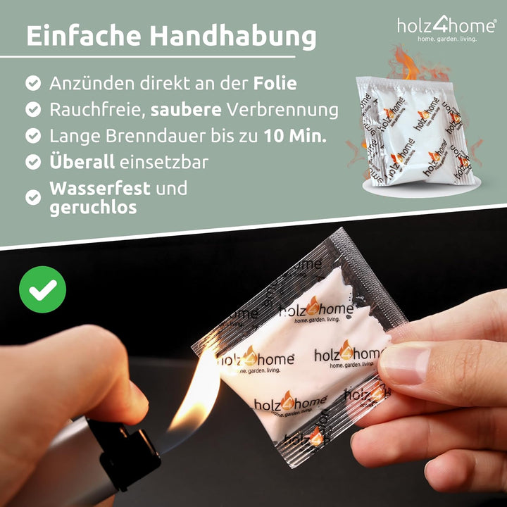 holz4home® Anzündtüten 500 Stück Grillanzünder Kaminanzünder Anzünder I Ofenanzünder Kaminofenanzünd