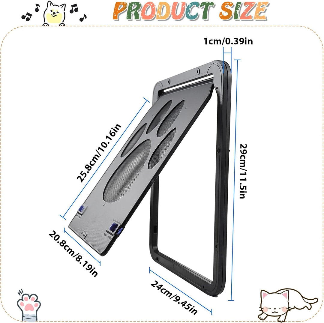 Katzenklappe Hundeklappe für Innentür Aussentür Türen Fenster Fliegengitter Hundeklappen mit Magnet