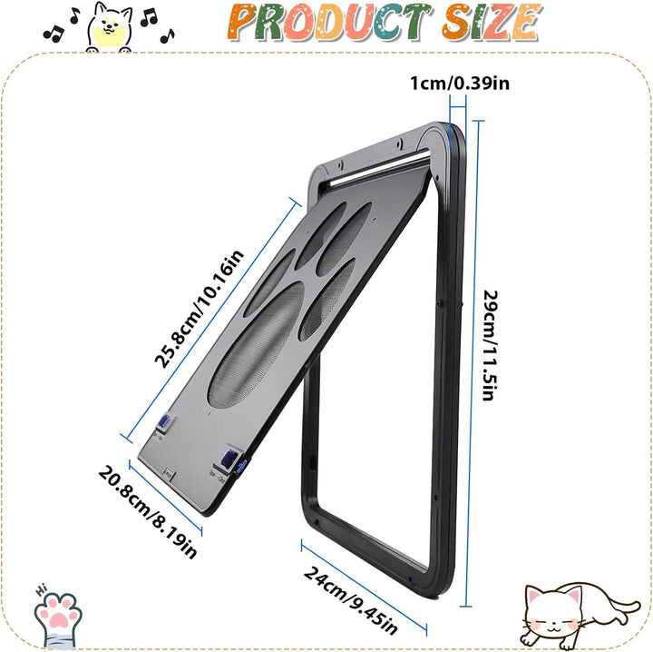 Katzenklappe Hundeklappe für Innentür Aussentür Türen Fenster Fliegengitter Hundeklappen mit Magnet