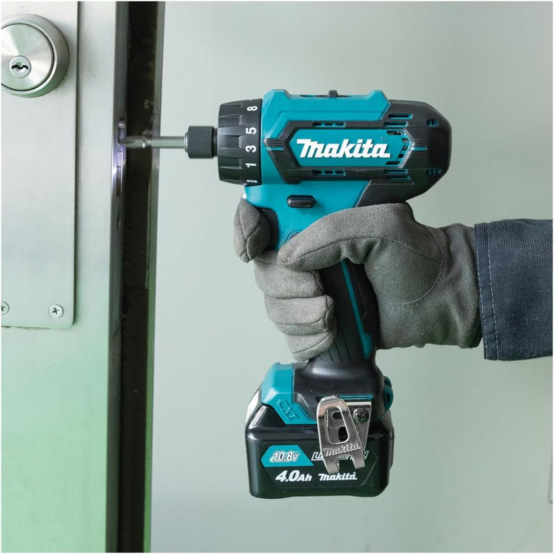 Makita Akku-Bohrschrauber Acum Li-Ion 10.8V CXT 4.0Ah/ ohne Batterie/ DF033DZ, Blau