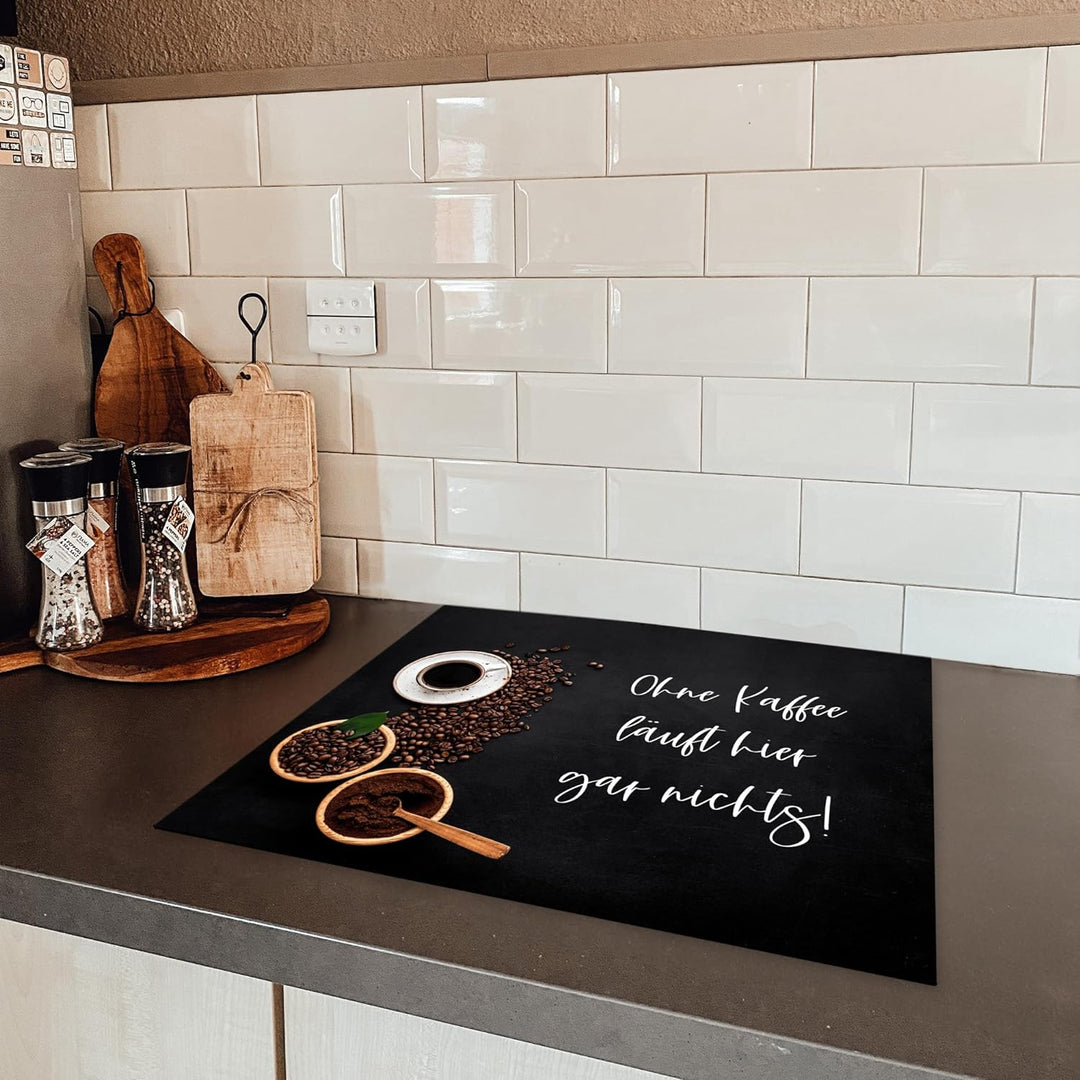 KitchenYeah© Herdabdeckplatte Einteilig Küche Kochfeld Abdeckung Ceranfeld Herdplattenabdeckung Aufr