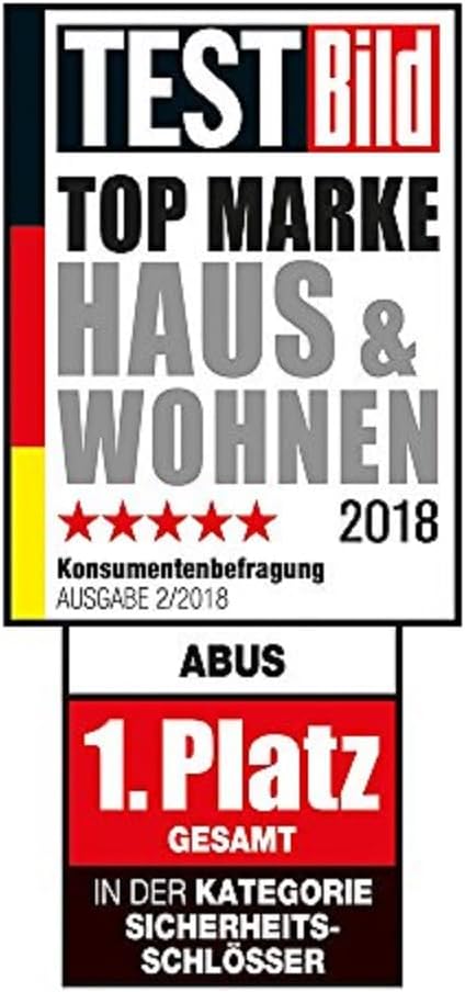 ABUS Sicherheits-Winkelschliessblech für Haustüren SSB400 - für linke und rechte Türen - 300 x 20 x