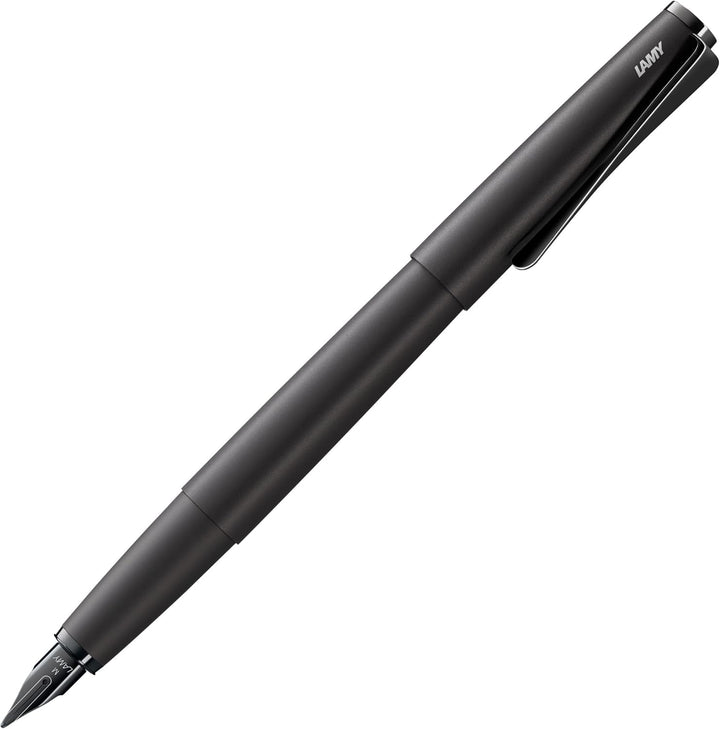 LAMY studio Füllhalter 066 - Füller aus rostfreiem Edelstahl, in schwarzem Softlack-Finish mit einem