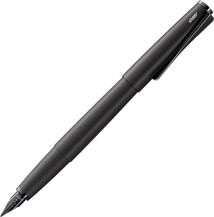 LAMY studio Füllhalter 066 - Füller aus rostfreiem Edelstahl, in schwarzem Softlack-Finish mit einem