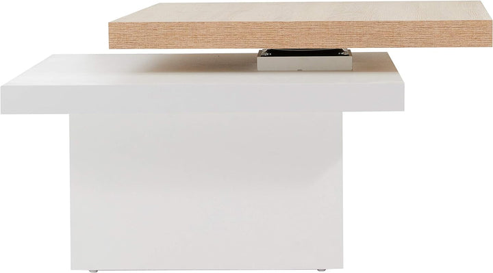 Alfa-Tische Tango Couchtisch, Holz, Sonoma Eiche, 70x70x42 cm