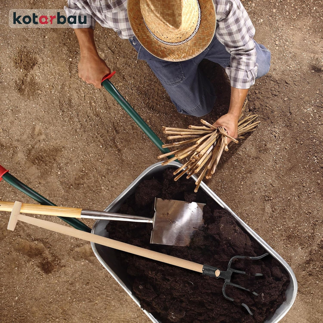 KOTARBAU® Dunghacke Forke 4 Zinken Heugabel Mistgabel Mistforke Gartengabel Gartenforke Dunggabel Sp