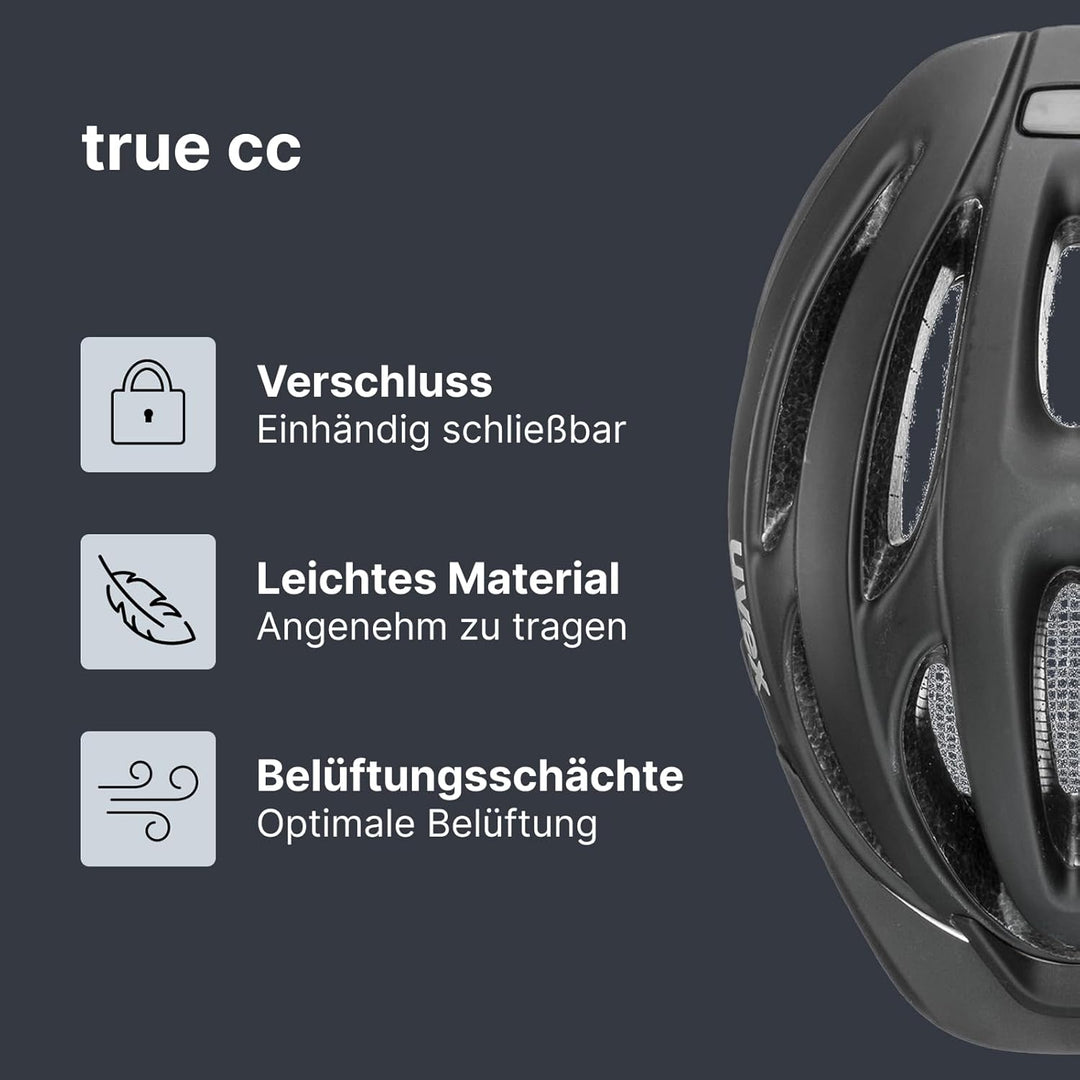 uvex True cc - Leichter Allround-Helm für Damen - individuelle Grössenanpassung - erweiterbar mit LE