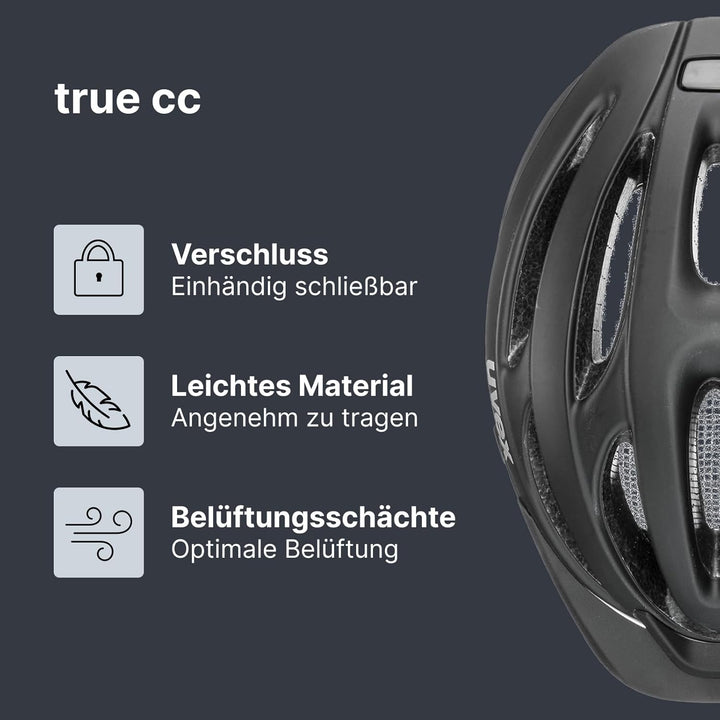 uvex True cc - Leichter Allround-Helm für Damen - individuelle Grössenanpassung - erweiterbar mit LE