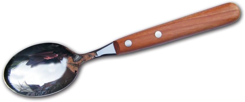 Menülöffel Buckelsbesteck, Klingenmaterial:Chrom-Molybdän-Stahl;Griffmaterial:Kirsche