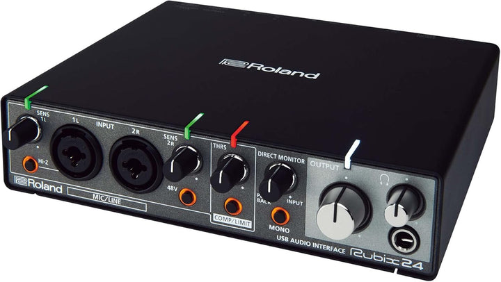Roland RUBIX24 hochauflösendes Interface mit 2 Ein- und 4 Ausgängen, Hi-Res Interface für Mac, PC un