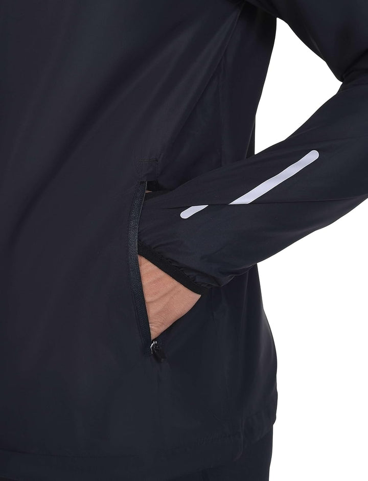 TCA Herren Lauf-Softshelljacke. Reflektierende atmungsaktive Packable-Jacke mit Reissverschlusstasch
