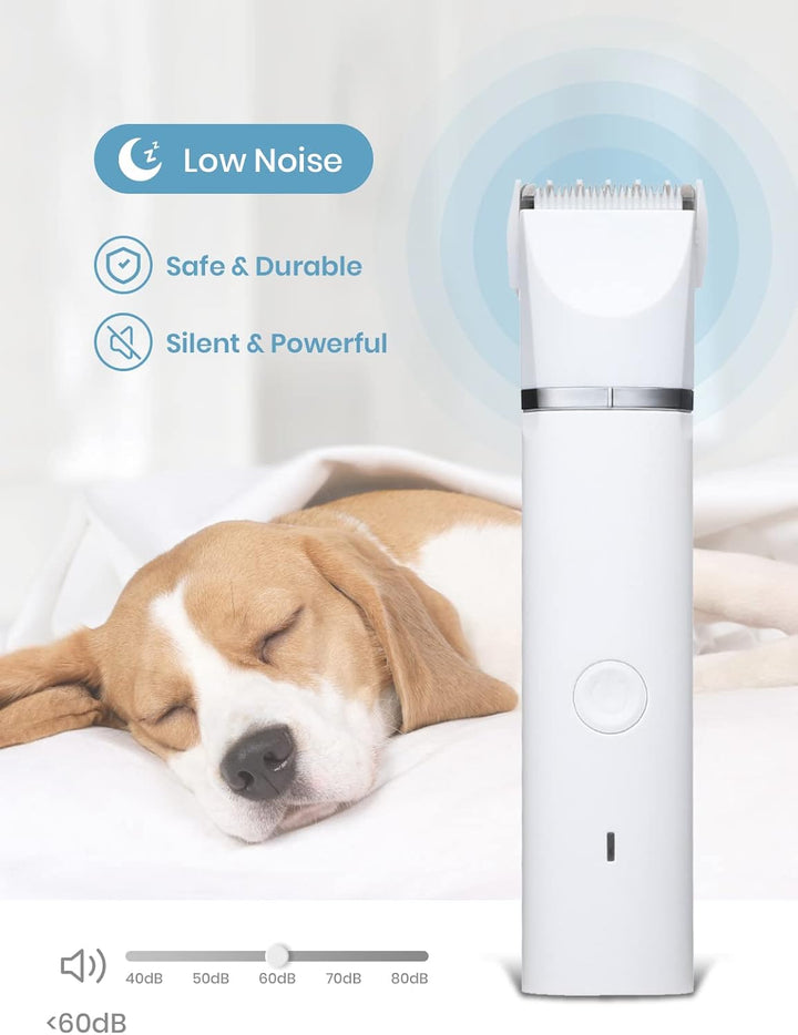 2 in 1 Hundeschermaschine und Hundepflege Hängematte Set, Leise Hundeschermaschine Schermaschine für