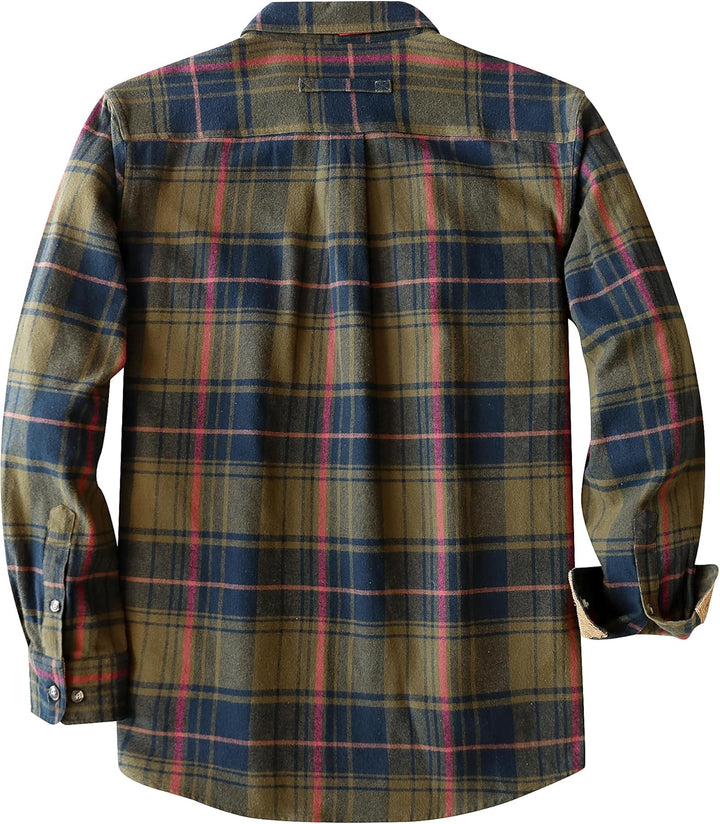 Dubinik® Flanellhemd Herren Button Down Kariert Baumwollhemd Freizeithemd Hemd Herren Langarm mit Zw