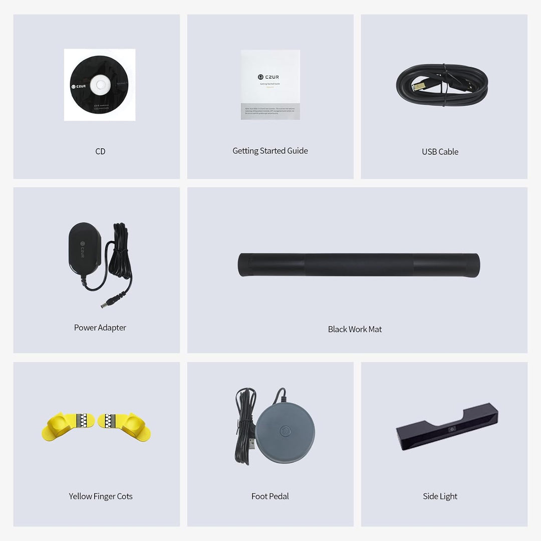 CZUR 14MP Buchscanner Faltbarer, Tragbar Dokumentenkamera, Dokumentenscanner mit OCR, für Windows un