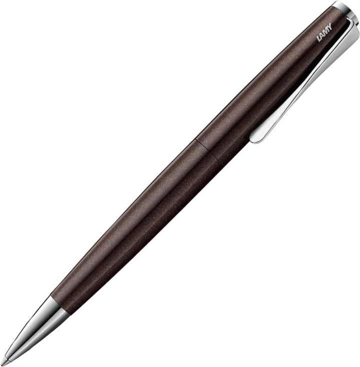 LAMY studio Premium Kugelschreiber 269 aus Edelstahl in mattem Lack-Finish, propellerförmige Clip-Dr